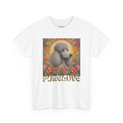 Poodle Grey Vintage Graphic T-Shirt – Unisex Cotton Tee for Dog Lovers