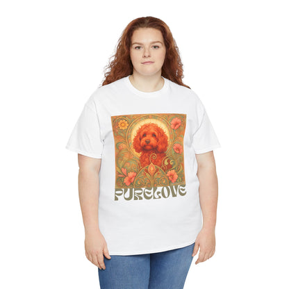 Strawberry Cavapoo (Cavoodle) Vintage Graphic T-shirt -Unisex Cotton Tee for Dog Lovers