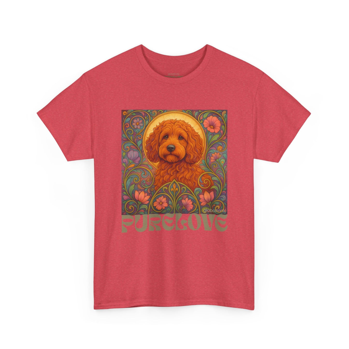 Red Cockapoo (Spoodle) Vintage Graphic T-Shirt – Unisex Cotton Tee for Dog Lovers