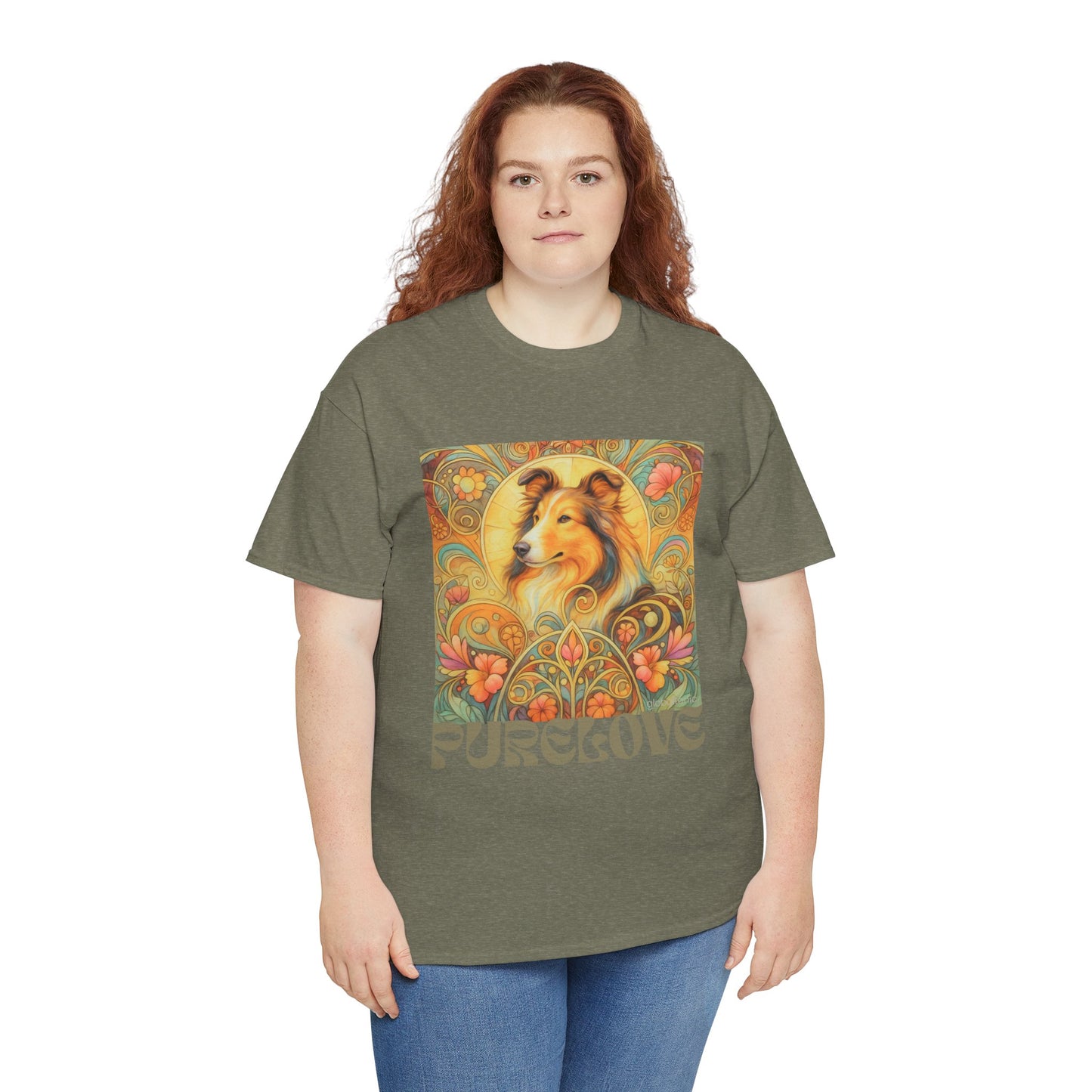 Collie Vintage Graphic T-shirt - Unisex Cotton Tee for Dog Lovers