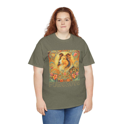 Collie Vintage Graphic T-shirt - Unisex Cotton Tee for Dog Lovers