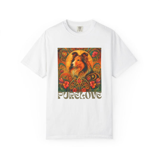 Collie Dog Vintage Graphic T-shirt - Unisex Cotton Tee for Dog Lovers