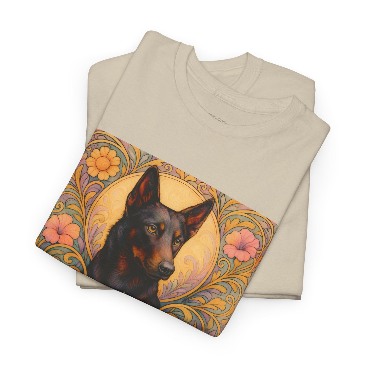 Black Kelpie Vintage Graphic T-Shirt – Unisex Cotton Tee for Dog Lovers