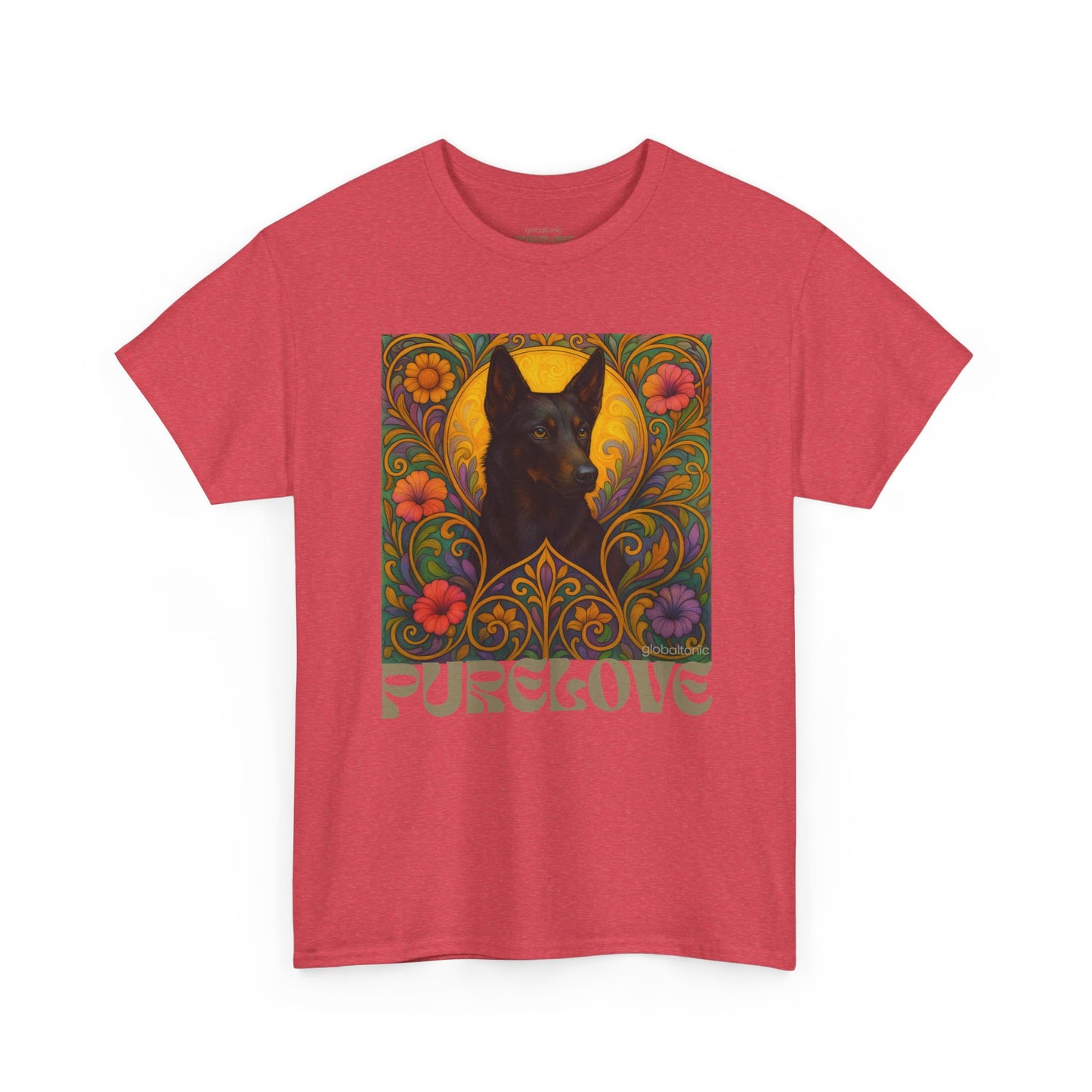 Black Kelpie Vintage Graphic T-Shirt – Unisex Cotton Tee for Dog Lovers