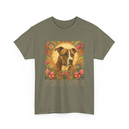Staffy (Coco) Bull Terrier Vintage Unisex Cotton Tee for Dog Lovers
