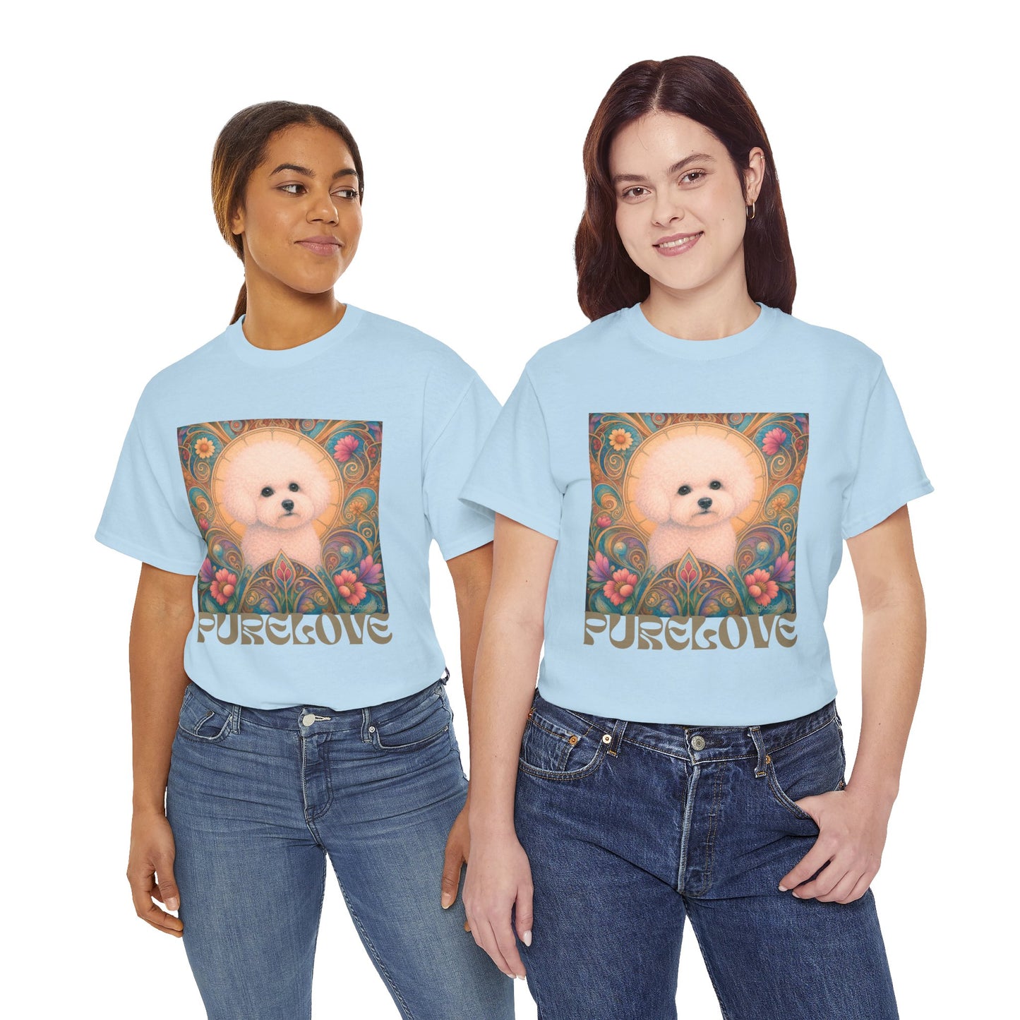 Bichon Frise Vintage Graphic T-Shirt – Unisex Cotton Tee for Dog Lovers