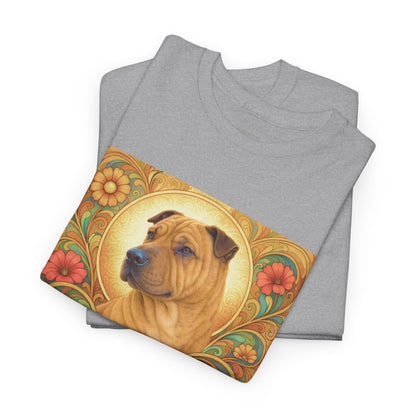 Shar Pei Vintage Graphic T-Shirt – Unisex Cotton Tee for Dog Lovers
