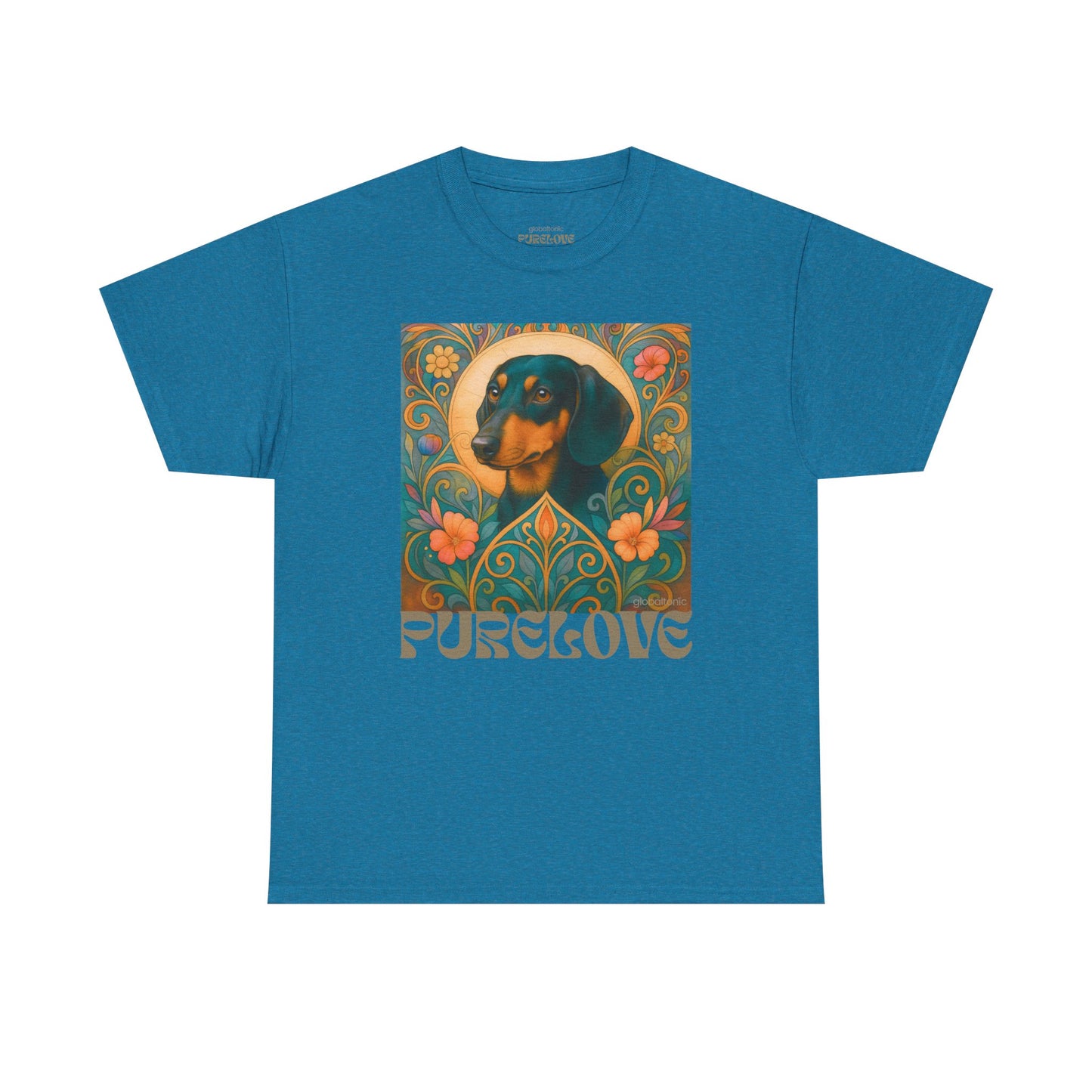 Dachshund Black Tan Shorthair Vintage Graphic T-shirt - Unisex Cotton Tee for Dog Lovers