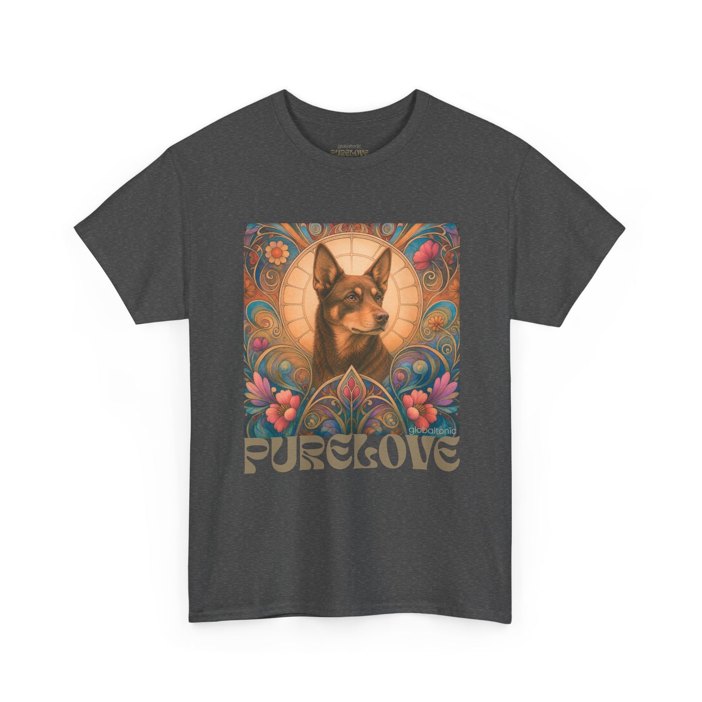 Kelpie Brown Vintage Graphic T-Shirt – Unisex Cotton Tee for Dog Lovers