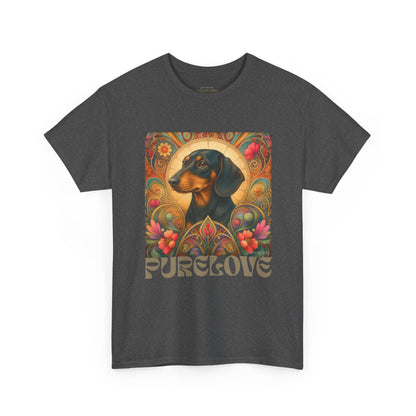 Dachshund Black Tan Vintage Graphic T-Shirt – Unisex Cotton Tee for Dog Lovers