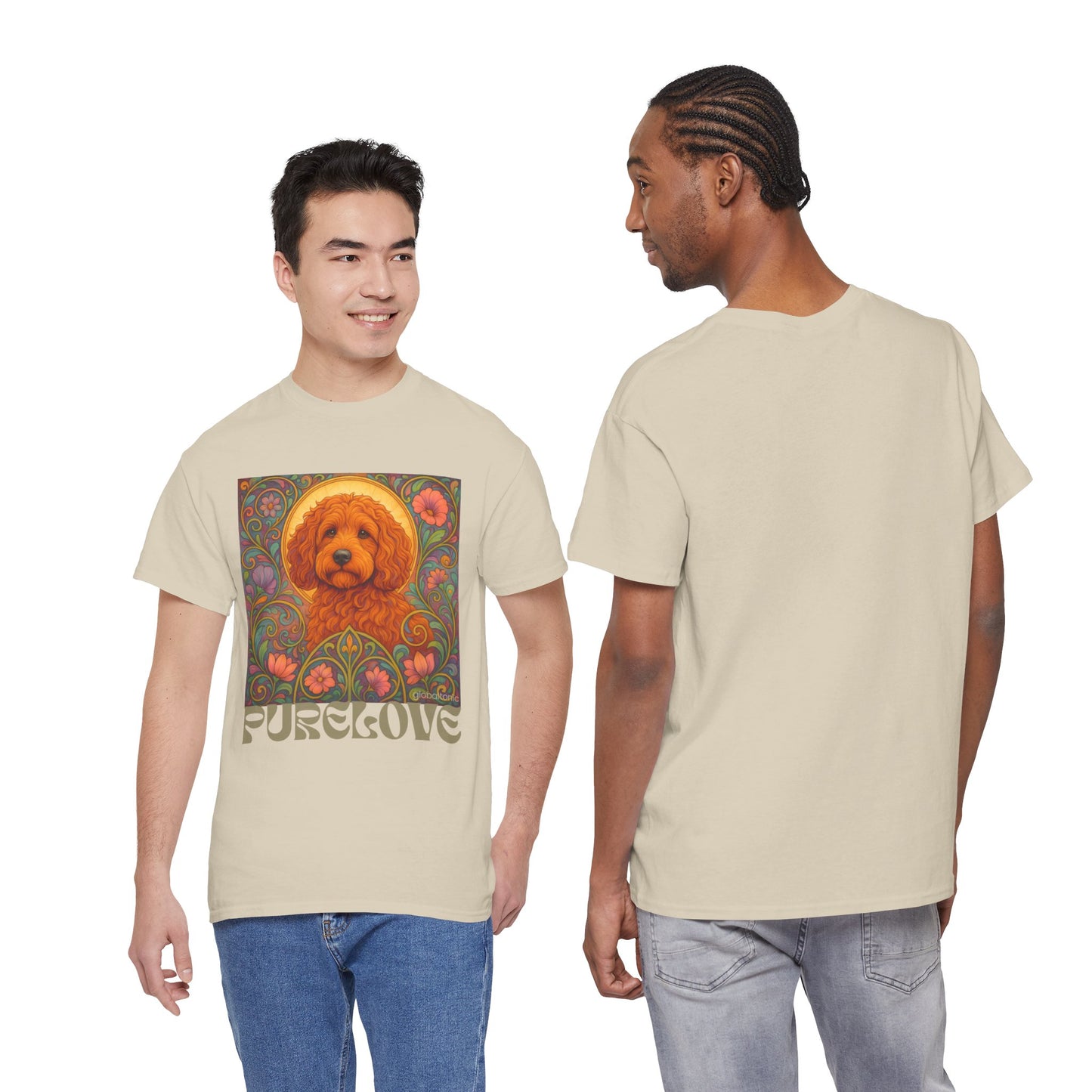 Red Cockapoo (Spoodle) Vintage Graphic T-Shirt – Unisex Cotton Tee for Dog Lovers
