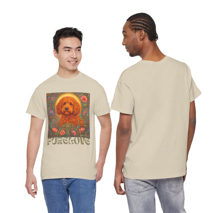 Red Cockapoo (Spoodle) Vintage Graphic T-Shirt – Unisex Cotton Tee for Dog Lovers