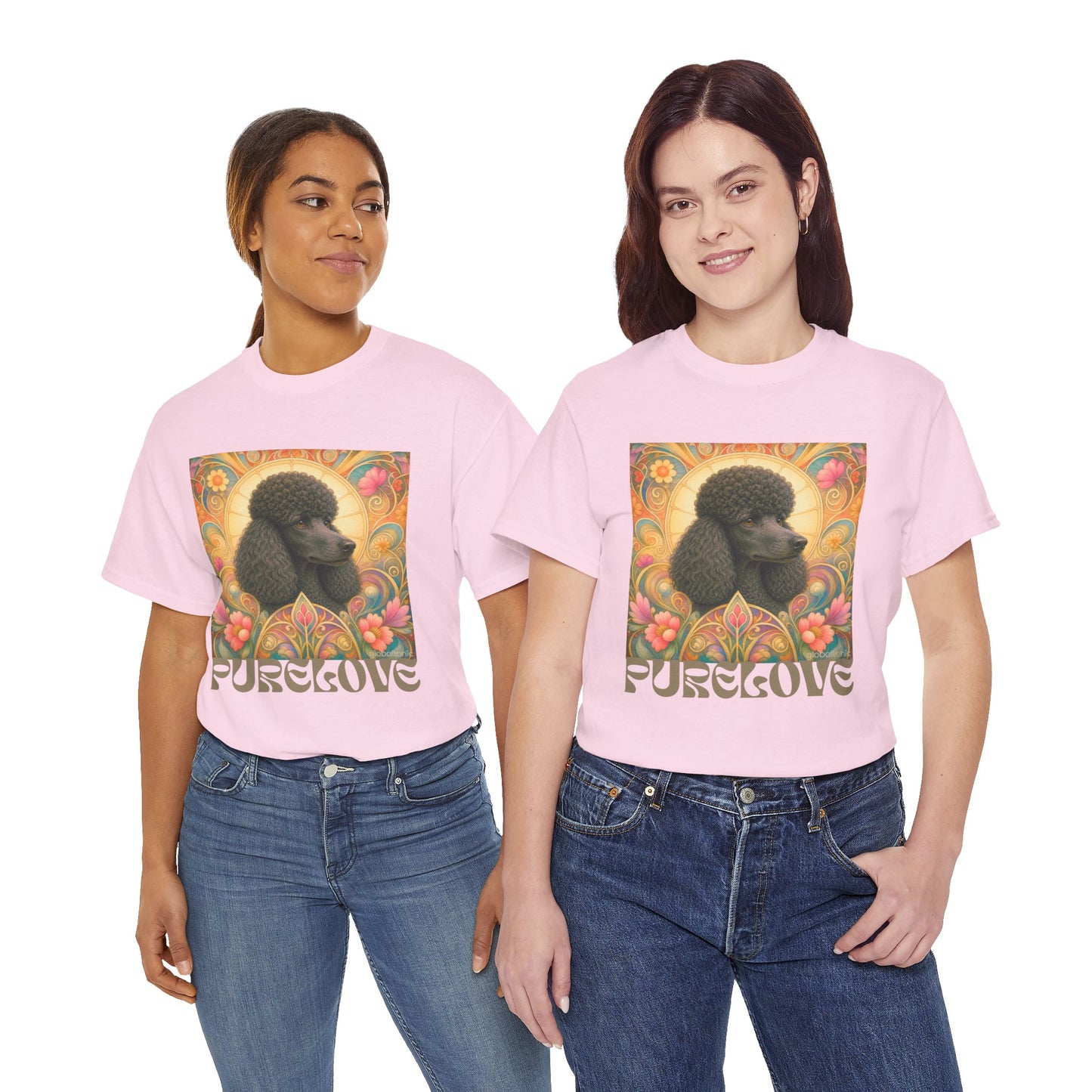 Poodle Black Vintage Graphic T-Shirt – Unisex Cotton Tee for Dog Lovers
