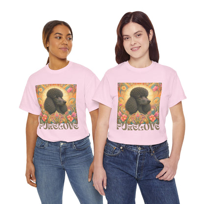 Poodle Black Vintage Graphic T-Shirt – Unisex Cotton Tee for Dog Lovers