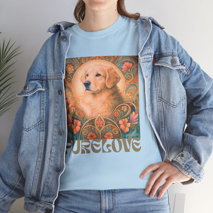 Golden Retriever Vintage Graphic T-shirt - Unisex Cotton Tee for Dog Lovers