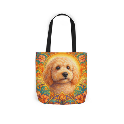 Goldendoodle (Groodle) All-Over Print Canvas Tote Bag – Colourful Artistic Dog Lover Gift