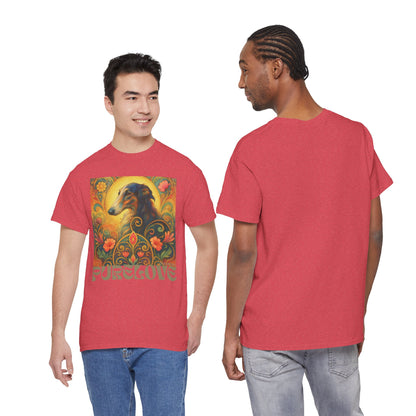 Borzoi Vintage Graphic T-Shirt – Unisex Cotton Tee for Dog Lovers
