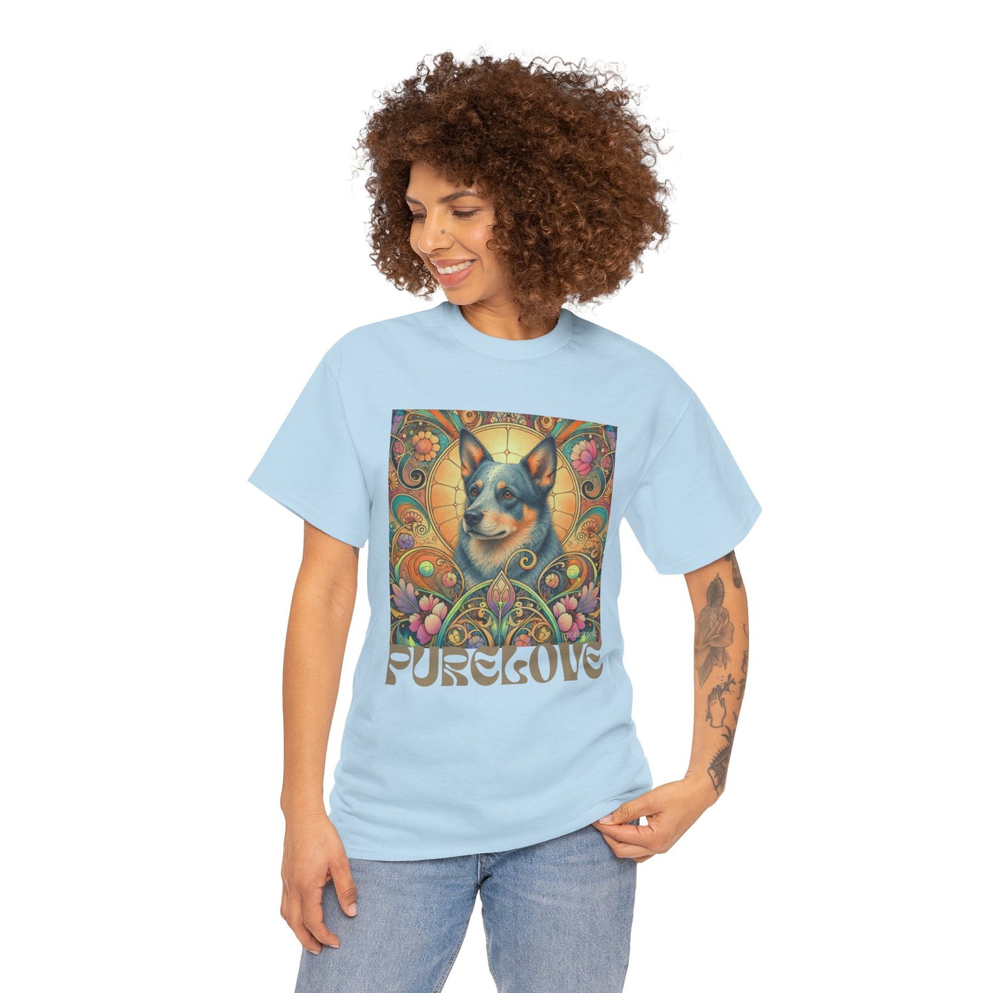 Australian Blue Heeler Vintage Graphic T-Shirt – Unisex Cotton Tee for Dog Lovers