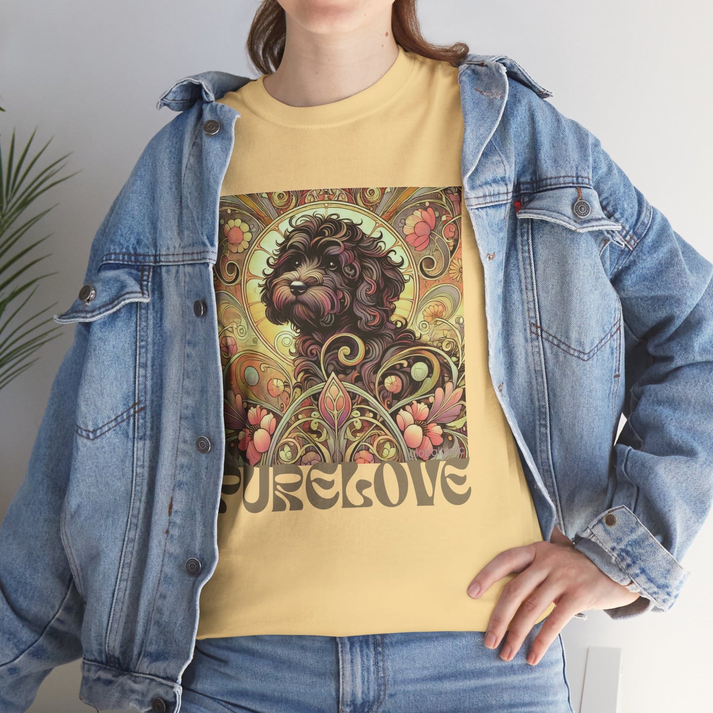 Black Cavapoo (Cavoodle) Vintage Graphic T-Shirt – Unisex Cotton Tee for Dog Lovers