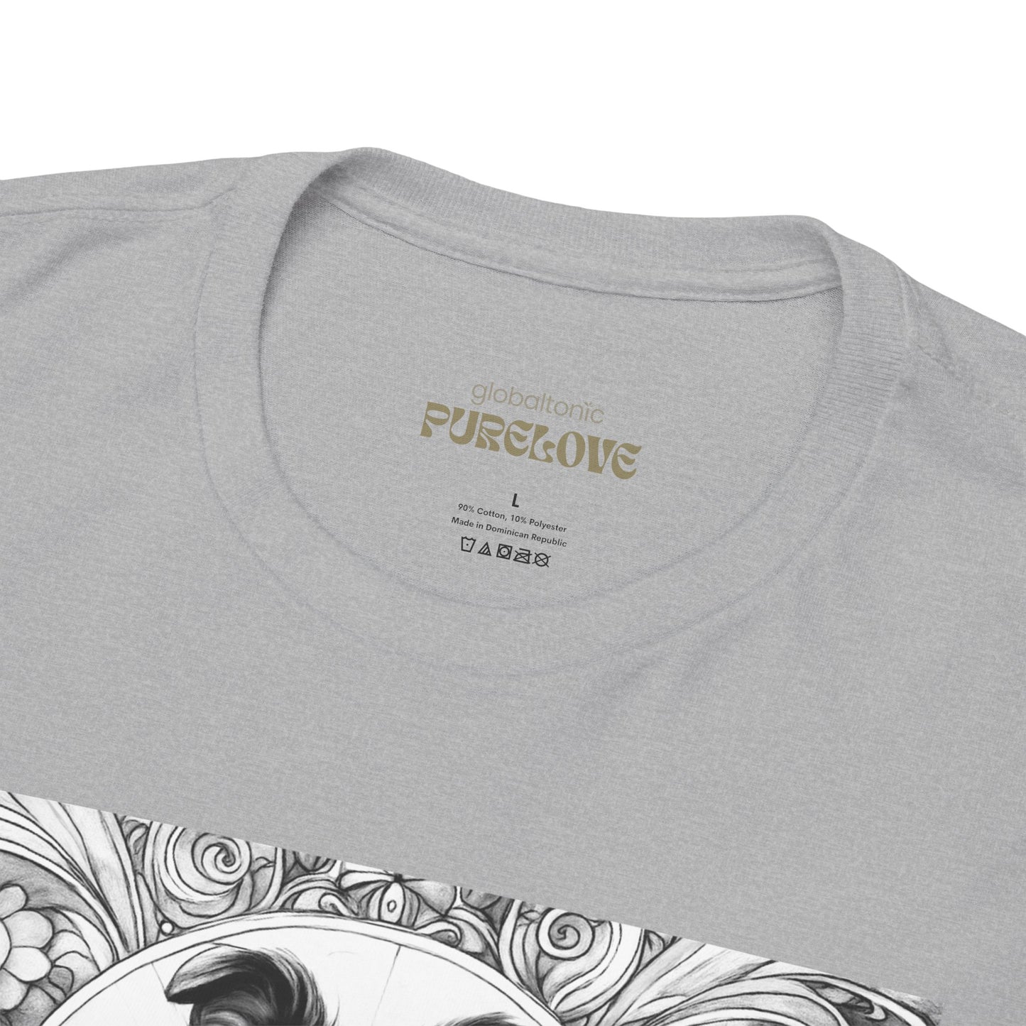 Collie Vintage Unisex Cotton Tee for Dog Lovers (Black & White)