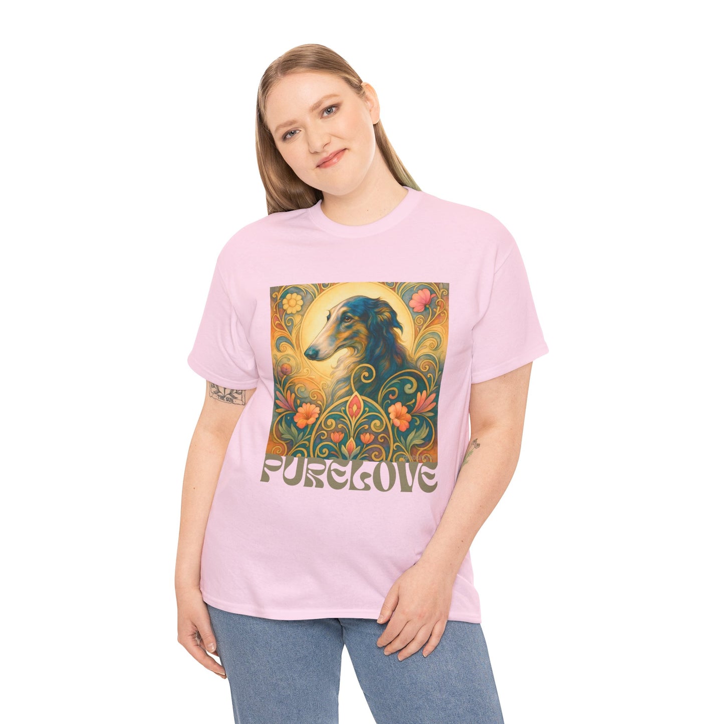 Borzoi Vintage Graphic T-Shirt – Unisex Cotton Tee for Dog Lovers