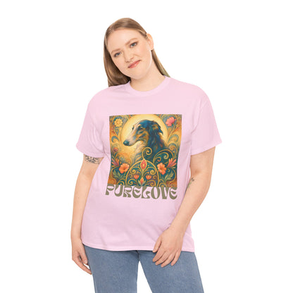 Borzoi Vintage Graphic T-Shirt – Unisex Cotton Tee for Dog Lovers