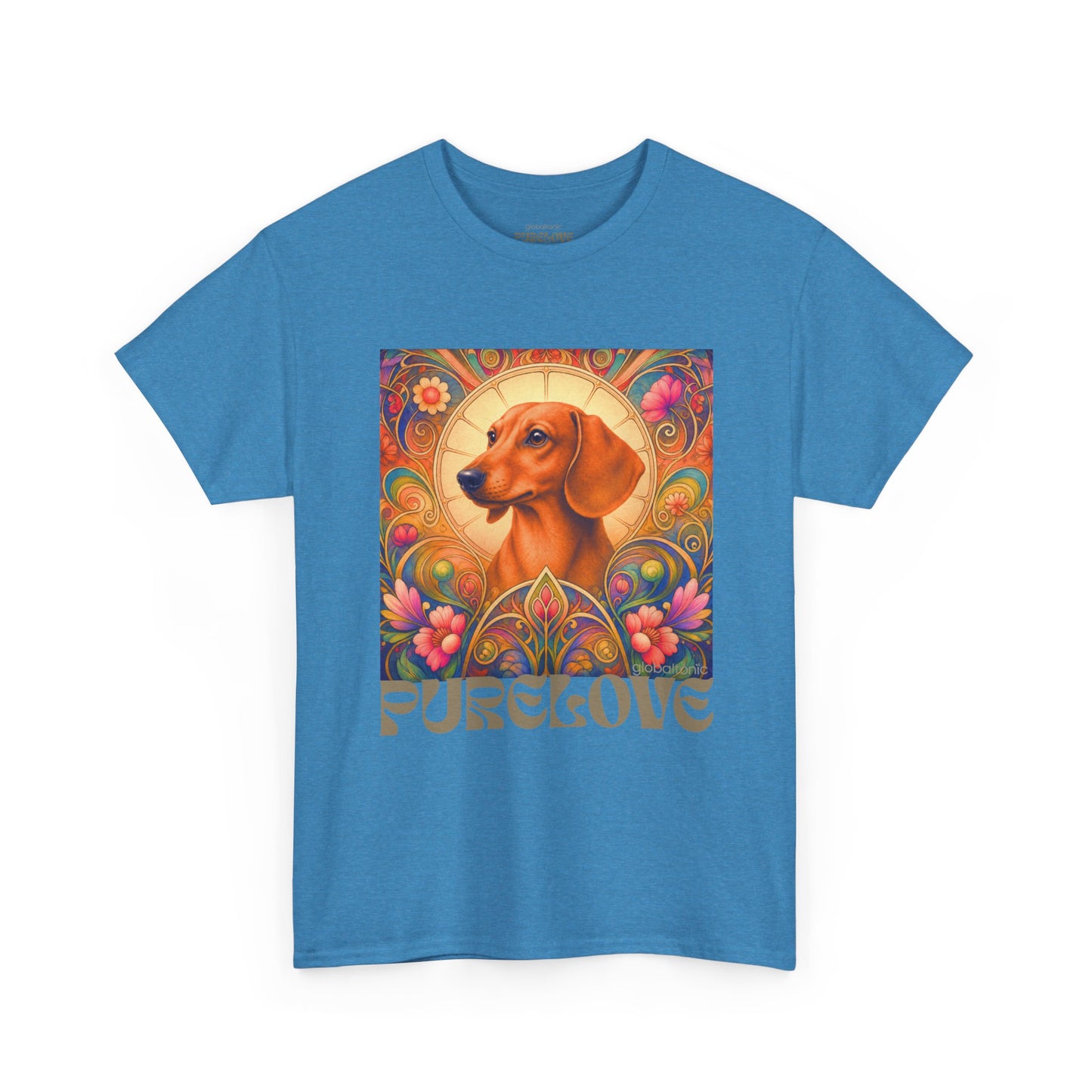 Dachshund Tan Vintage Graphic T-Shirt – Unisex Cotton Tee for Dog Lovers