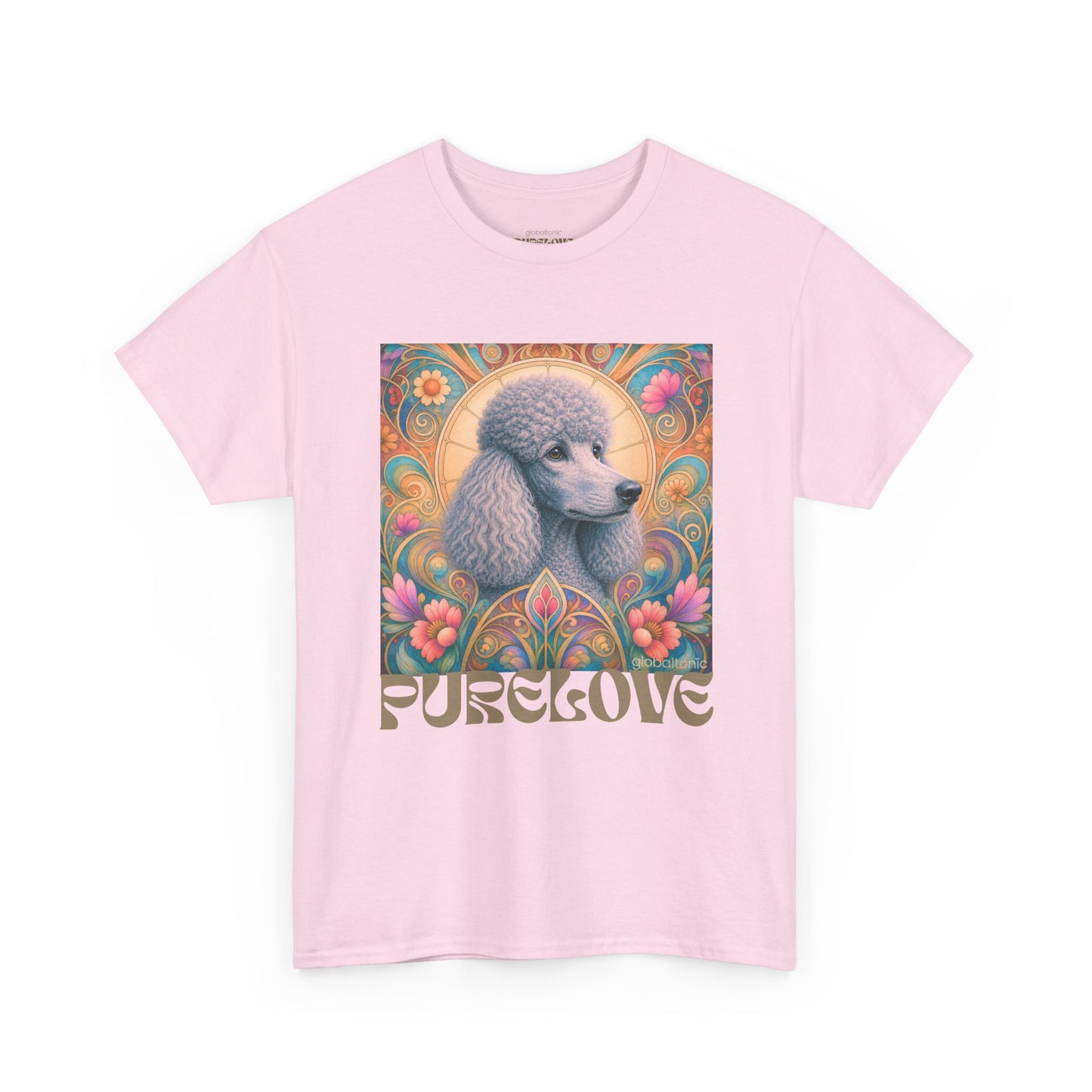 Poodle Grey Vintage Graphic T-Shirt – Unisex Cotton Tee for Dog Lovers