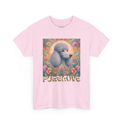 Poodle Grey Vintage Graphic T-Shirt – Unisex Cotton Tee for Dog Lovers
