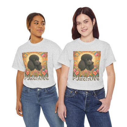 Poodle Black Vintage Graphic T-Shirt – Unisex Cotton Tee for Dog Lovers