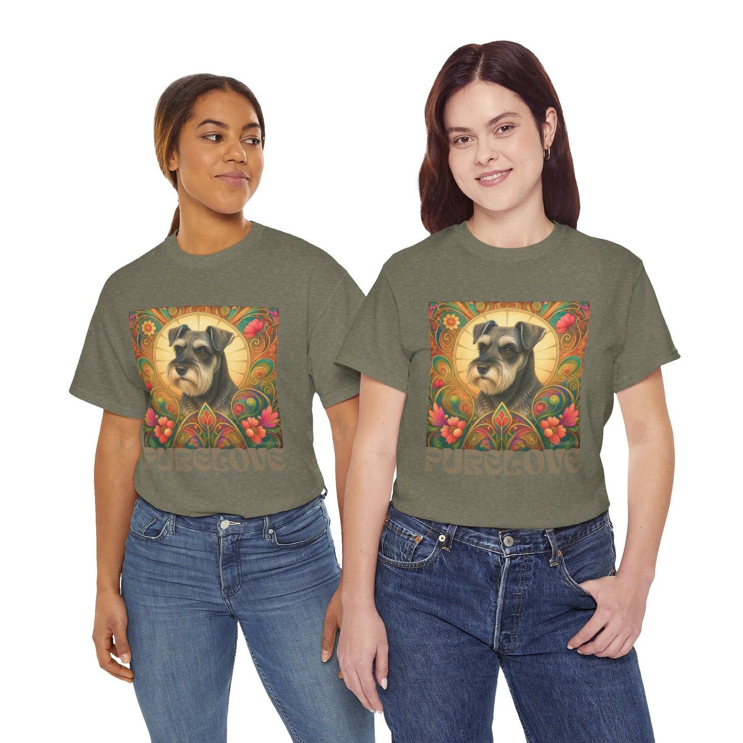 Schnauzer Vintage Graphic T-Shirt – Unisex Cotton Tee for Dog Lovers