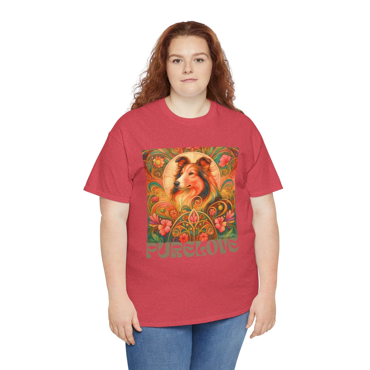 Collie Vintage Graphic T-shirt - Unisex Cotton Tee for Dog Lovers