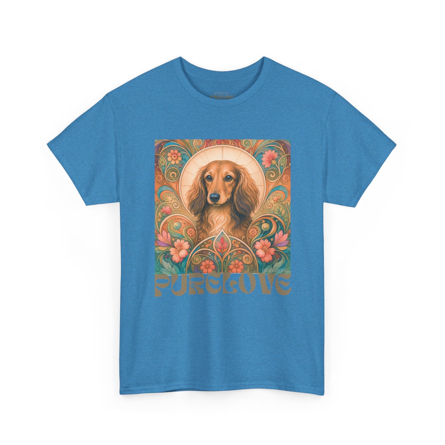 Dachshund Tan Longhair Vintage Graphic T-Shirt – Unisex Cotton Tee for Dog Lovers
