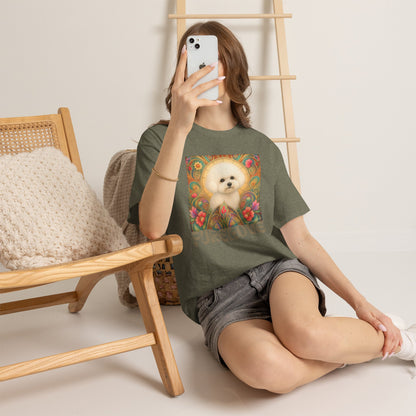 Bichon Frise Vintage Graphic T-Shirt – Unisex Cotton Tee for Dog Lovers