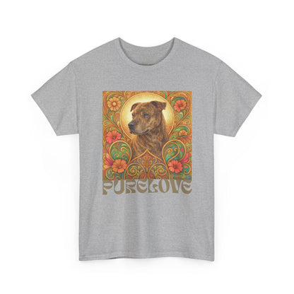 Staffy Brown Brindle Vintage Graphic T-Shirt – Unisex Cotton Tee for Dog Lovers