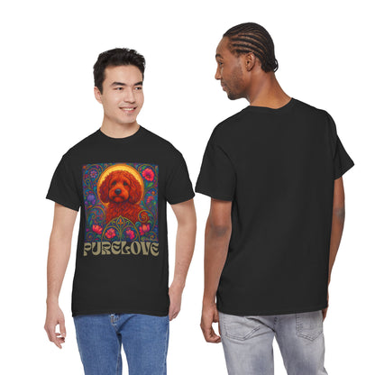 Red Cockapoo (Spoodle) Vintage Graphic T-Shirt – Unisex Cotton Tee for Dog Lovers