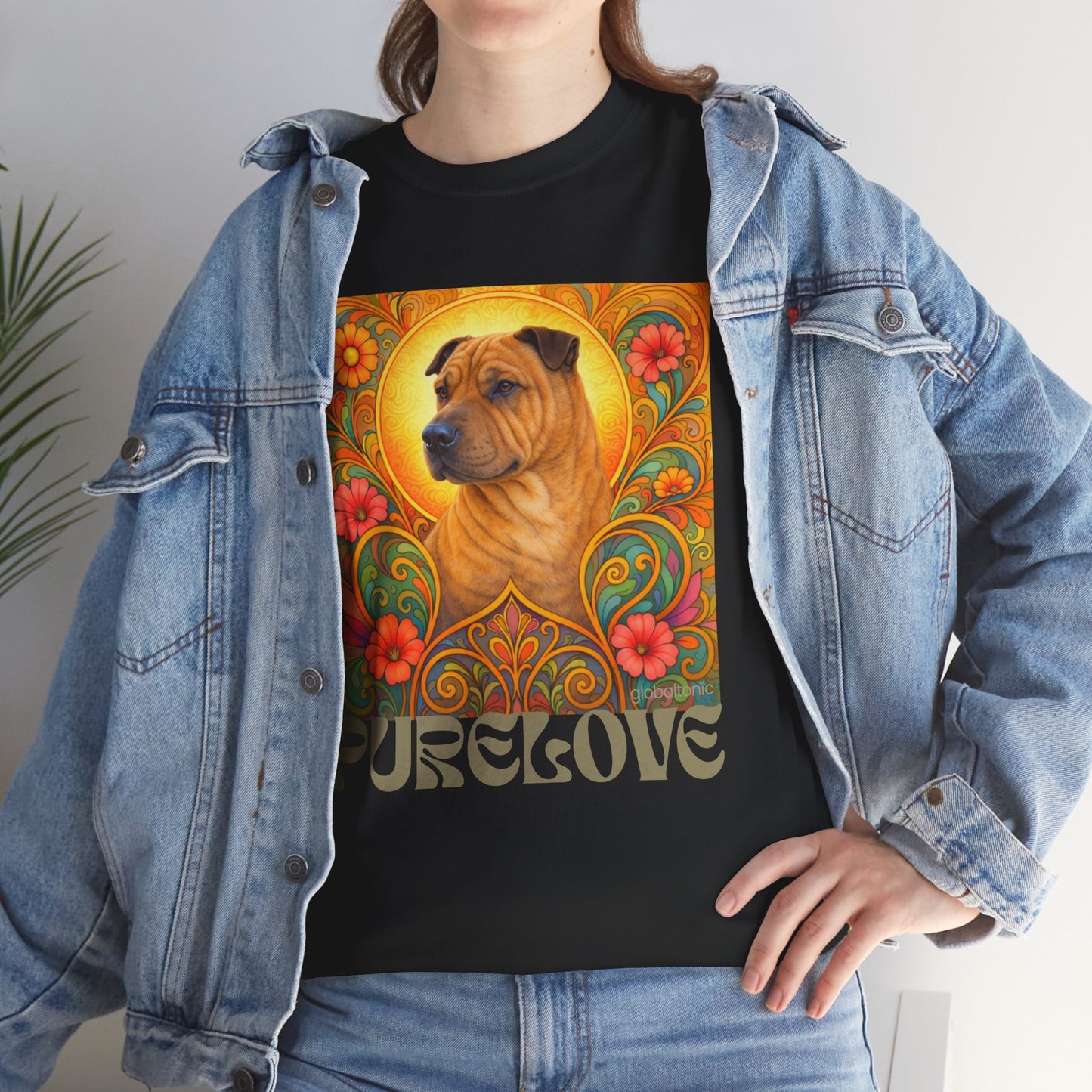 Shar Pei Vintage Graphic T-Shirt – Unisex Cotton Tee for Dog Lovers