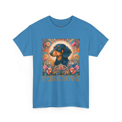 Dachshund Black Tan Vintage Graphic T-Shirt – Unisex Cotton Tee for Dog Lovers