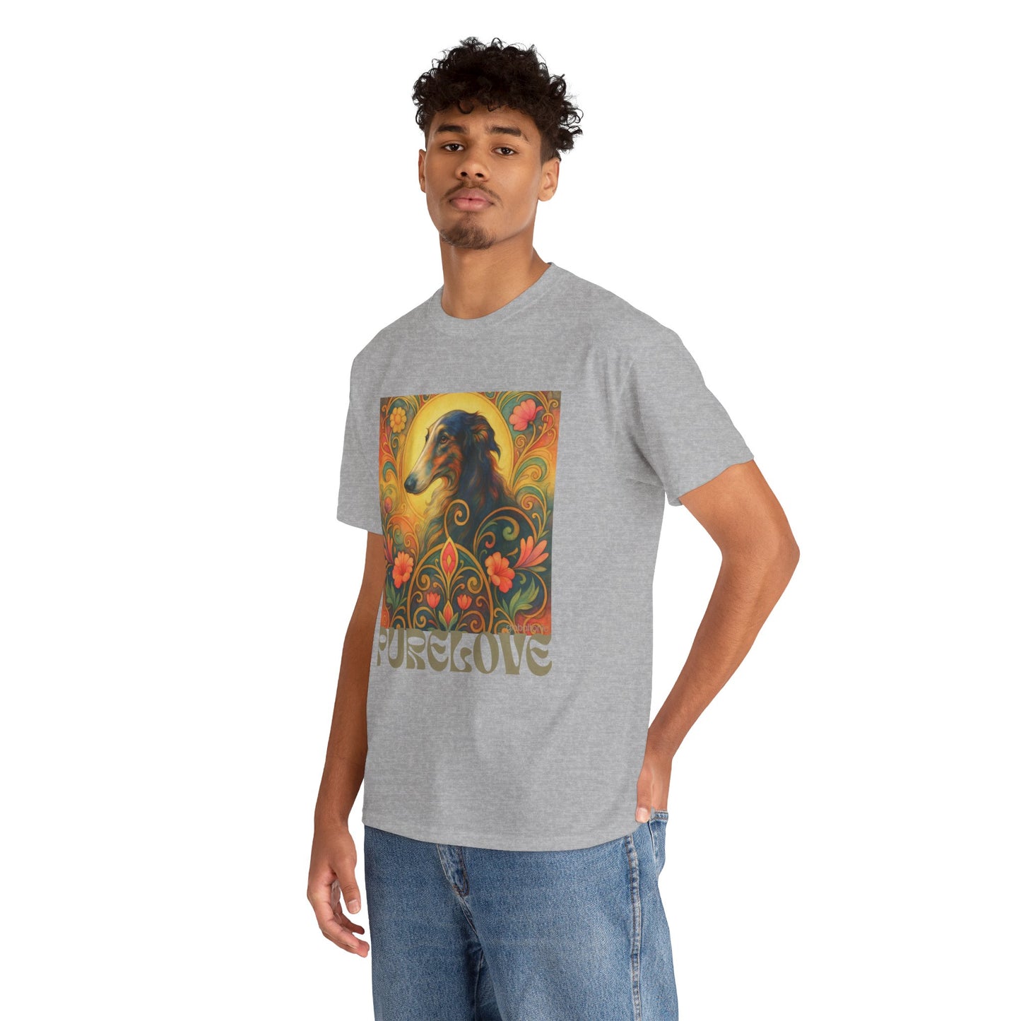 Borzoi Vintage Graphic T-Shirt – Unisex Cotton Tee for Dog Lovers
