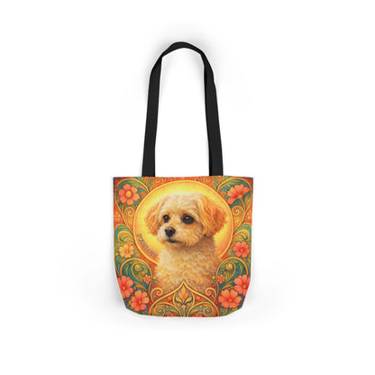 Foxypoo (Foodle) All-Over Print Canvas Tote Bag – Colourful Artistic Dog Lover Gift