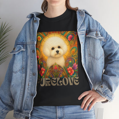 Bichon Frise Vintage Graphic T-Shirt – Unisex Cotton Tee for Dog Lovers