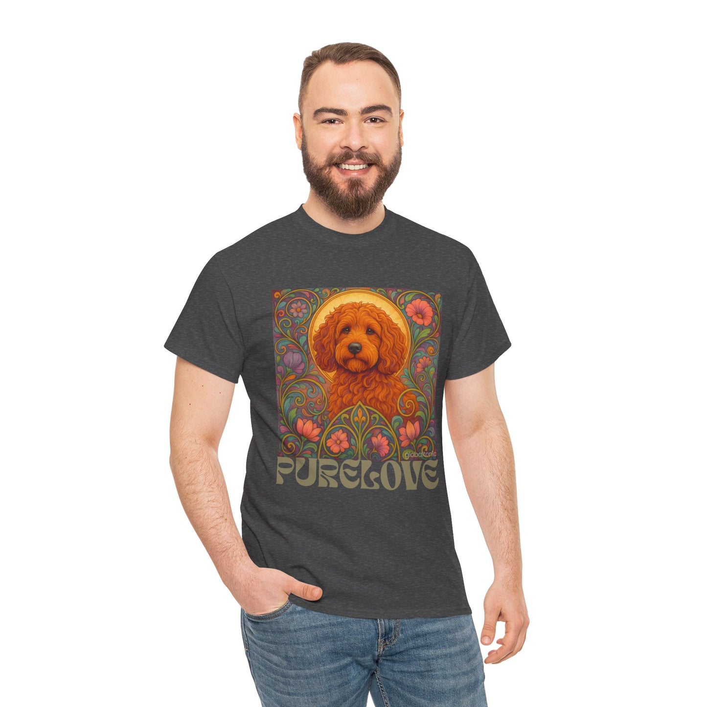 Red Cockapoo (Spoodle) Vintage Graphic T-Shirt – Unisex Cotton Tee for Dog Lovers