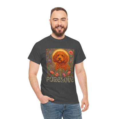 Red Cockapoo (Spoodle) Vintage Graphic T-Shirt – Unisex Cotton Tee for Dog Lovers