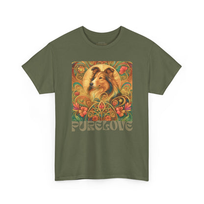 Collie Vintage Graphic T-shirt - Unisex Cotton Tee for Dog Lovers