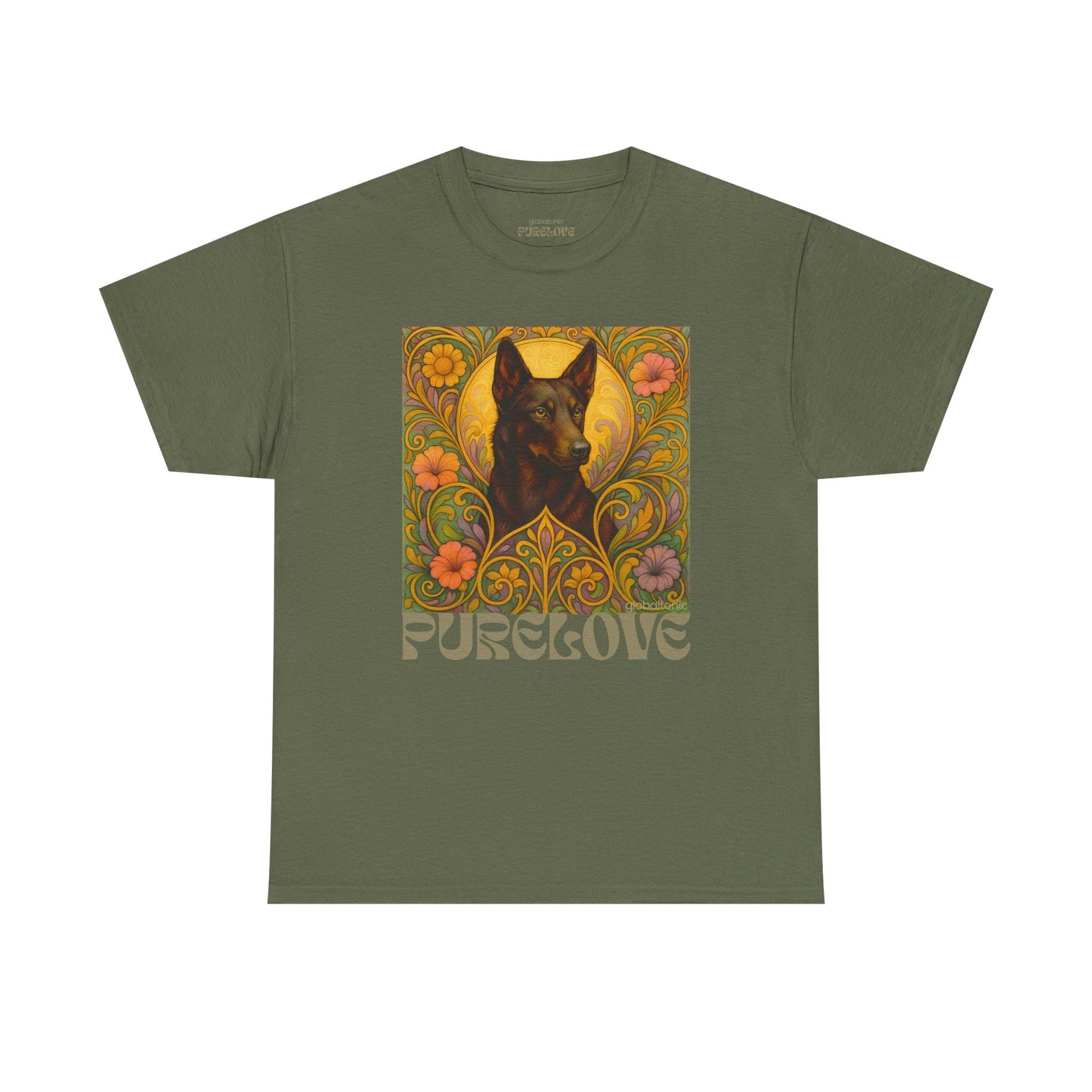 Black Kelpie Vintage Graphic T-Shirt – Unisex Cotton Tee for Dog Lovers
