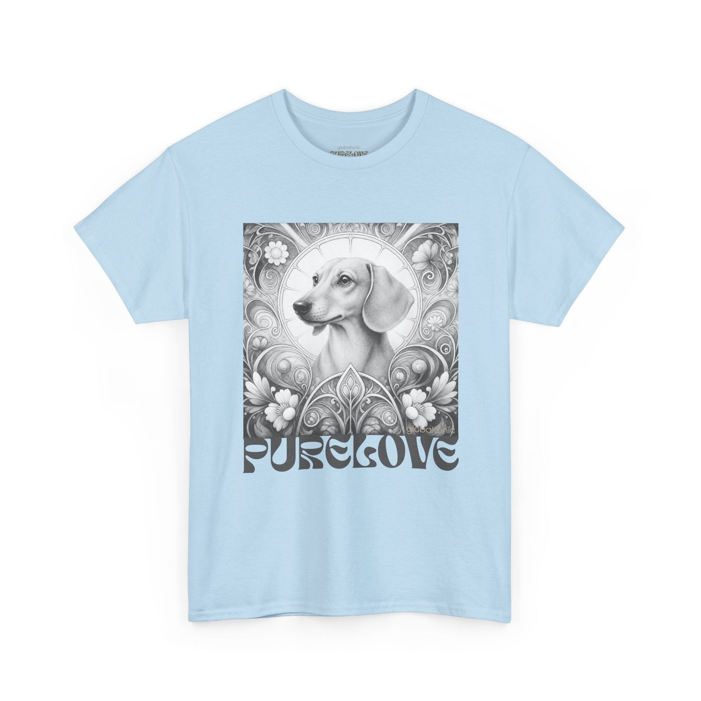 Dachshund Vintage Unisex Cotton Tee for Dog Lovers (Black & White)