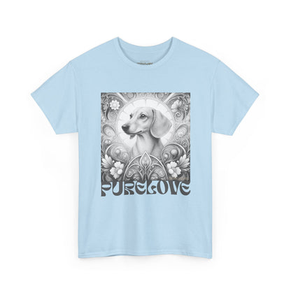 Dachshund Vintage Unisex Cotton Tee for Dog Lovers (Black & White)