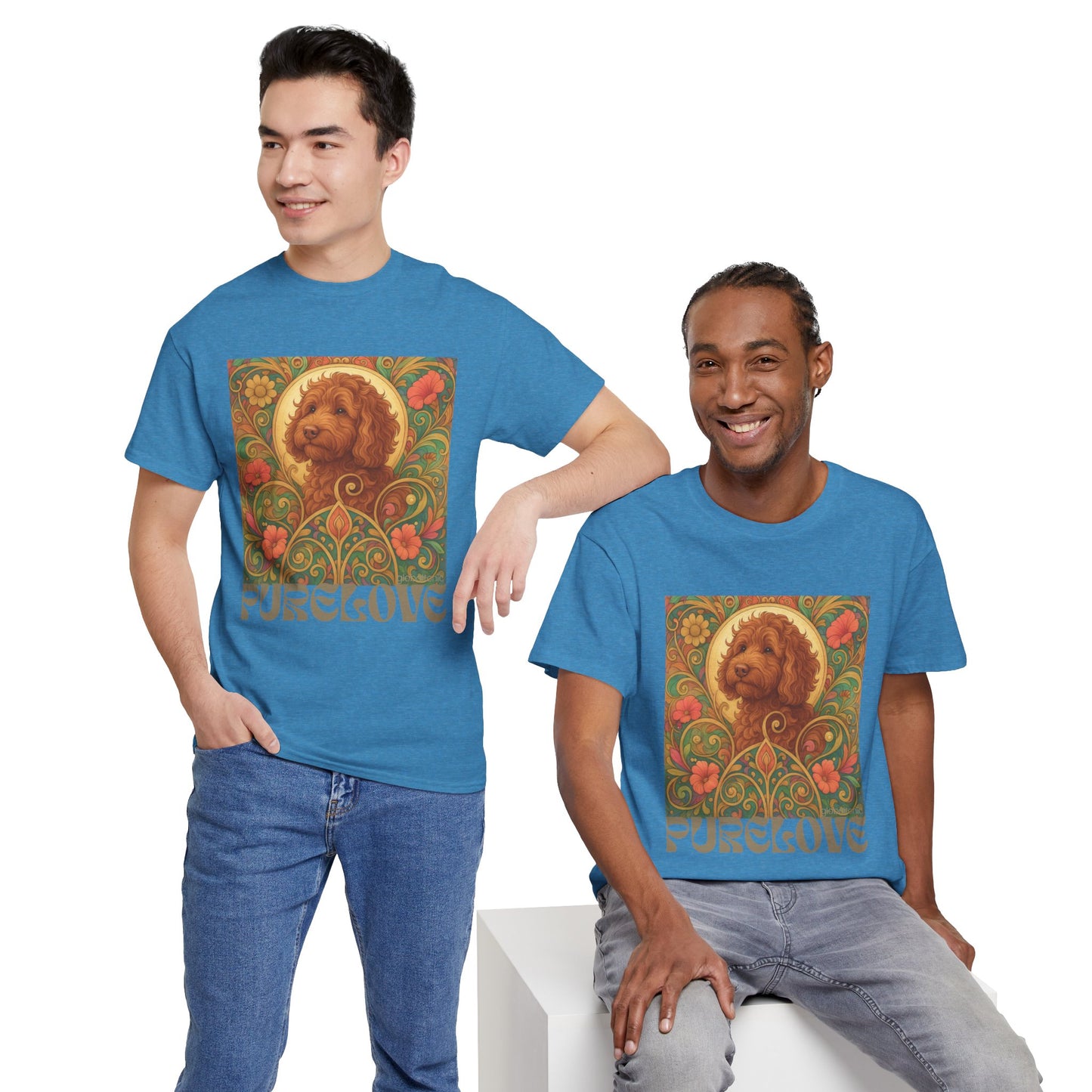 Red Cavapoo (Cavoodle) Vintage Graphic T-Shirt – Unisex Cotton Tee for Dog Lovers