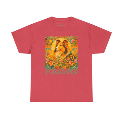 Collie Vintage Graphic T-shirt - Unisex Cotton Tee for Dog Lovers
