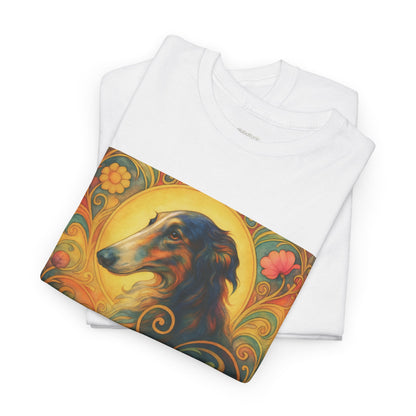 Borzoi Vintage Graphic T-Shirt – Unisex Cotton Tee for Dog Lovers